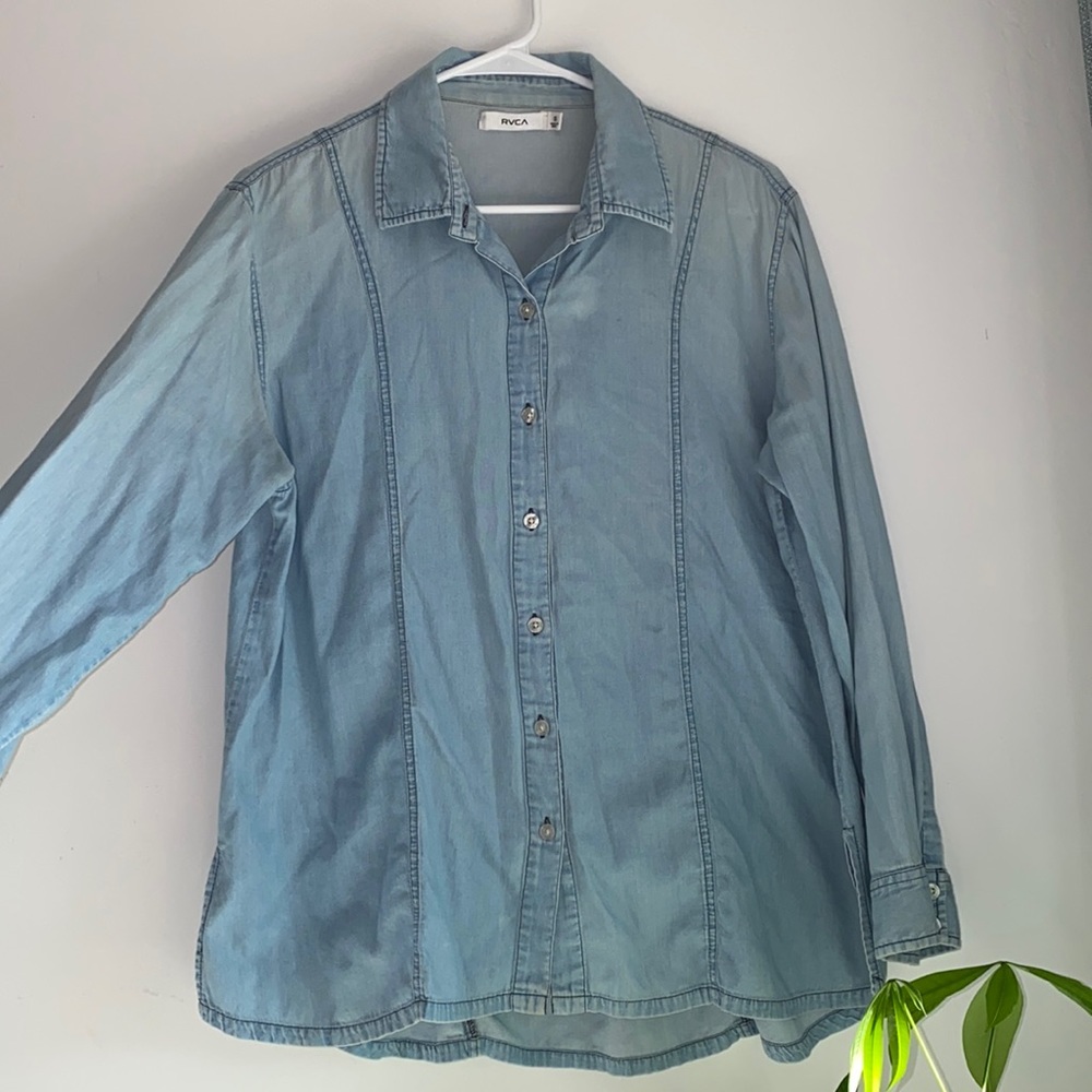 RVCA denim flannel